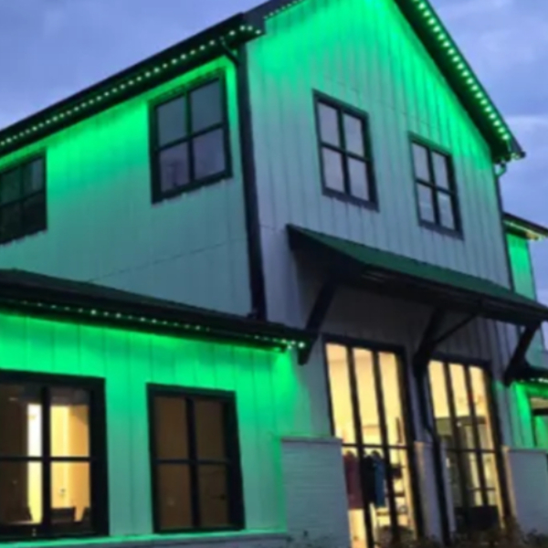 Holiday lighting in Bridgeville Pittsburgh