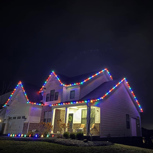 holiday lighting installs for Peters Township homes