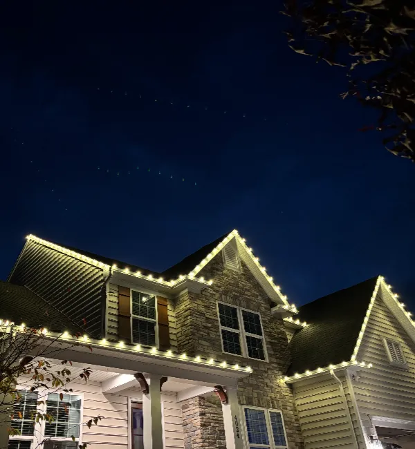 professional roofline lighting installs