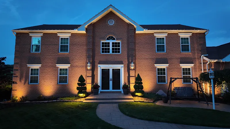 landscape lighting after installation